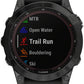 Garmin fēnix 7 Sapphire Solar GPS Smartwatch - 47mm, Black DLC Titanium Case, Black Band