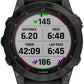 Garmin fēnix 7 Sapphire Solar GPS Smartwatch - 47mm, Black DLC Titanium Case, Black Band
