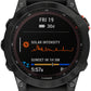 Garmin fēnix 7 Solar GPS Smartwatch - 47mm, Slate Gray Case, Black Band