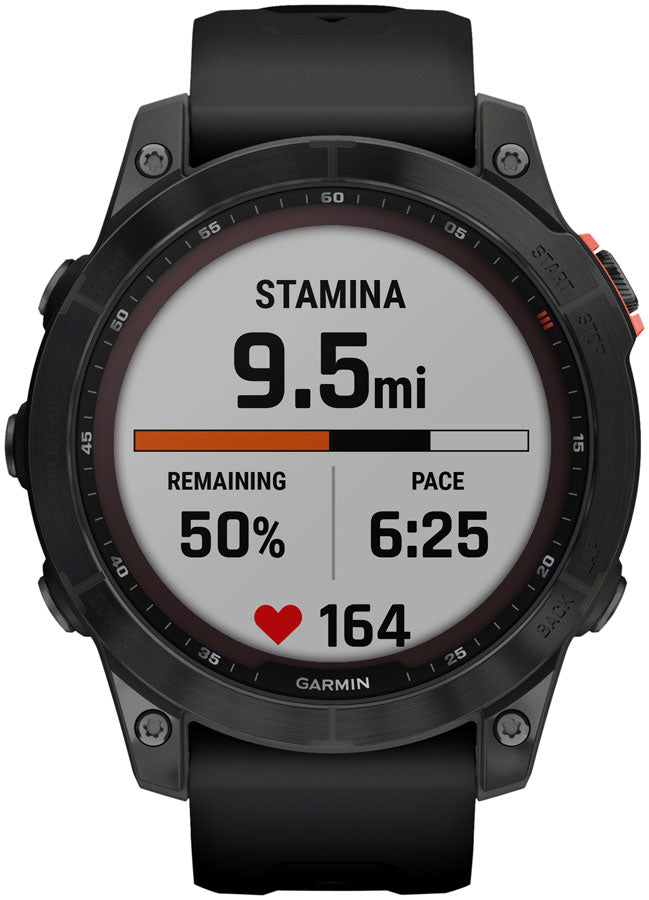 Garmin fēnix 7 Solar GPS Smartwatch - 47mm, Slate Gray Case, Black Band