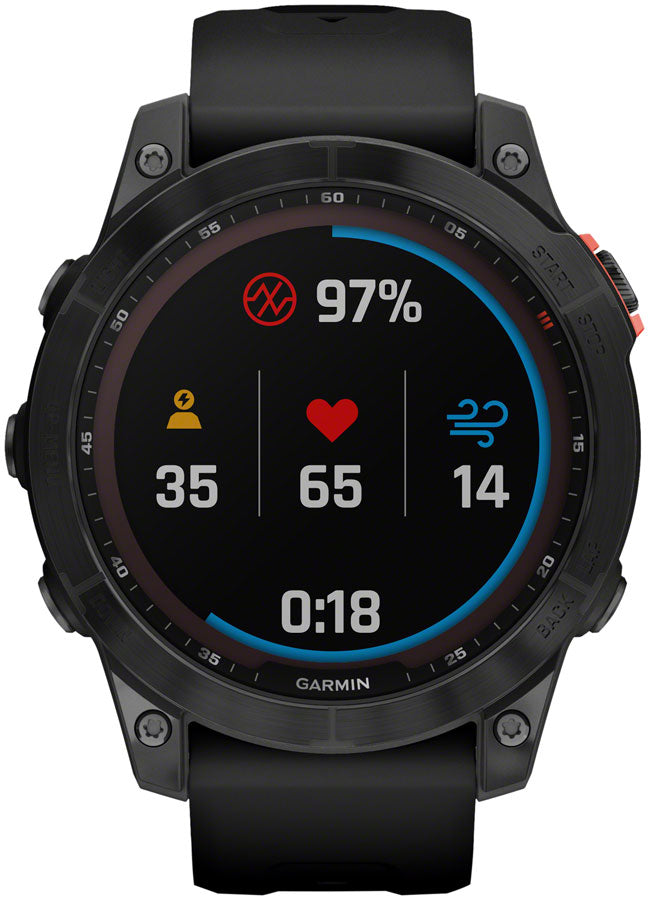 Garmin fēnix 7 Solar GPS Smartwatch - 47mm, Slate Gray Case, Black Band