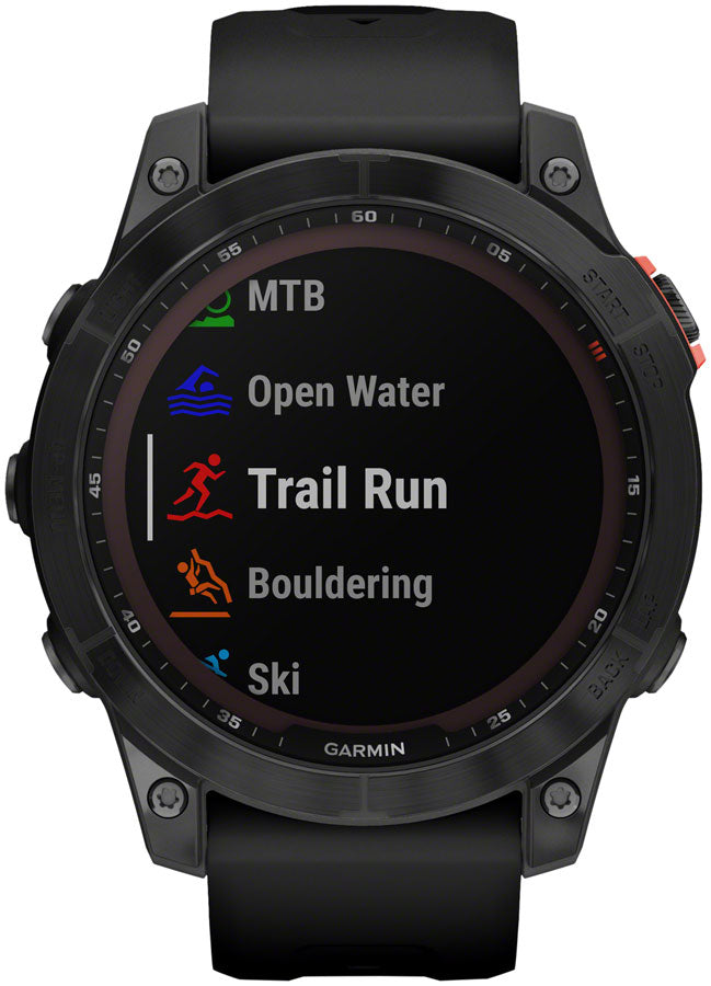 Garmin fēnix 7 Solar GPS Smartwatch - 47mm, Slate Gray Case, Black Band