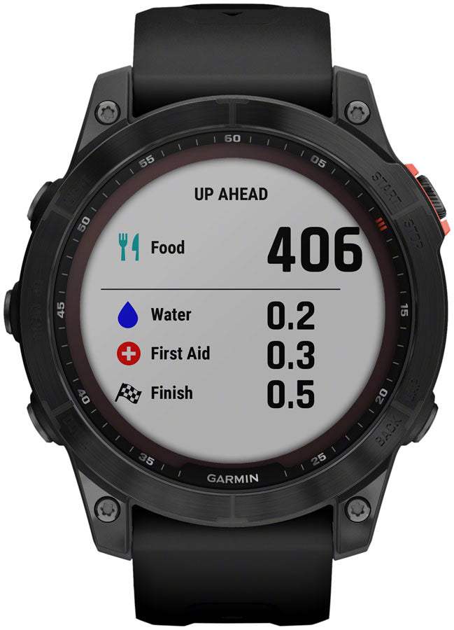 Garmin fēnix 7 Solar GPS Smartwatch - 47mm, Slate Gray Case, Black Band