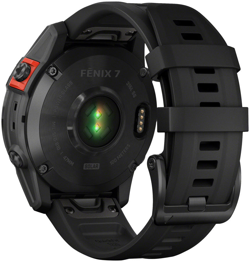 Garmin fēnix 7 Solar GPS Smartwatch - 47mm, Slate Gray Case, Black Band