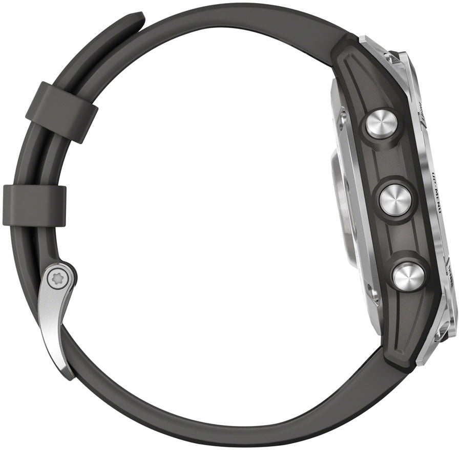 Garmin fēnix 7 GPS Smartwatch - 47mm, Silver Case, Graphite Band