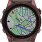 Garmin fēnix 7S Sapphire Solar GPS Smartwatch - 42mm, Dark Bronze Titanium Case, Shale Gray Band