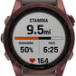 Garmin fēnix 7S Sapphire Solar GPS Smartwatch - 42mm, Dark Bronze Titanium Case, Shale Gray Band