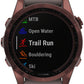 Garmin fēnix 7S Sapphire Solar GPS Smartwatch - 42mm, Dark Bronze Titanium Case, Shale Gray Band