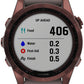 Garmin fēnix 7S Sapphire Solar GPS Smartwatch - 42mm, Dark Bronze Titanium Case, Shale Gray Band