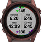 Garmin fēnix 7S Sapphire Solar GPS Smartwatch - 42mm, Dark Bronze Titanium Case, Shale Gray Band