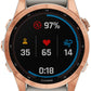 Garmin fēnix 7S Solar GPS Smartwatch - 42mm, Rose Gold Case, Light Sand Band