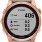 Garmin fēnix 7S Solar GPS Smartwatch - 42mm, Rose Gold Case, Light Sand Band