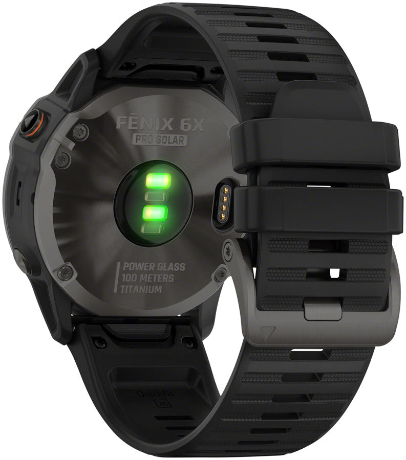 Garmin Fenix 6X Pro Solar GPS Watch - Carbon Gray/Black