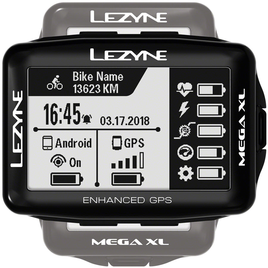 Lezyne Mega XL GPS Bike Computer - GPS, Wireless, Black