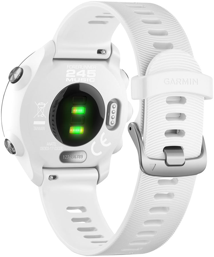 Garmin Forerunner 245 Music Wi-Fi GPS Running Watch: White/Black