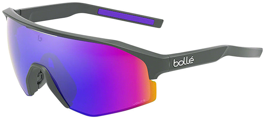 Bolle LIGHTSHIFTER Sunglasses - Matte Titanium,  Volt+ Ultraviolet Polarized Lenses