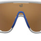 Bolle SHIFTER Sunglasses - Shiny White, Brown Blue Lenses