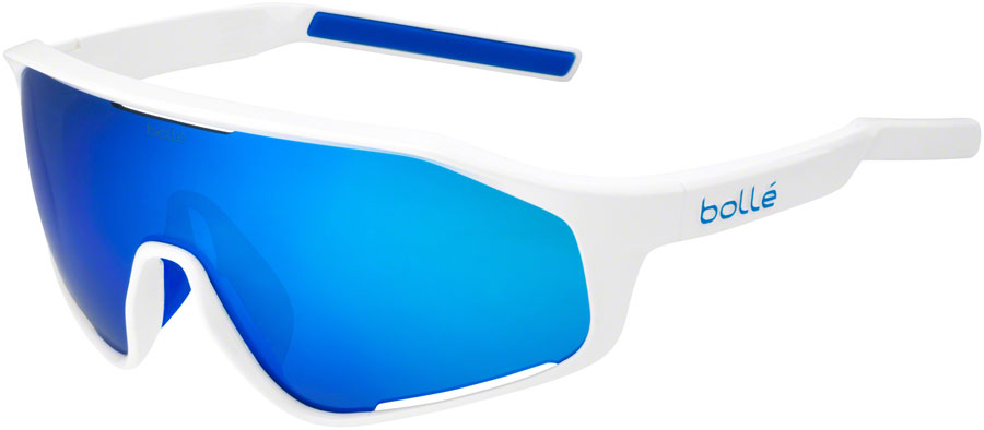 Bolle SHIFTER Sunglasses - Shiny White, Brown Blue Lenses