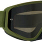 SPY+ WOOT RACE Goggles - Reverb Olive, Smoke with Black Spectra HD Clear Lenses