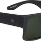 SPY+ CYRUS Sunglasses - Soft Matte Black, Happy Gray Green Polarized Lenses