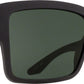 SPY+ CYRUS Sunglasses - Soft Matte Black, Happy Gray Green Polarized Lenses