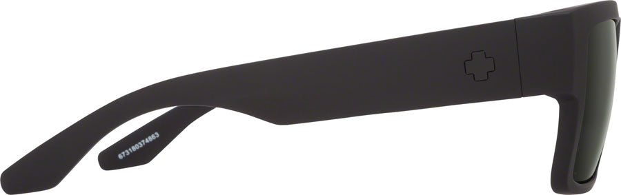 SPY+ CYRUS Sunglasses - Matte Black, Happy Gray Green Lenses