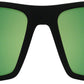SPY+ DIRTY MO TECH Sunglasses - Soft Matte Black, Happy Bronze with Green Spectra Mirror Lenses