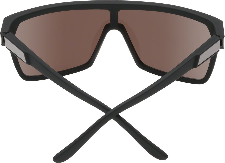SPY+ FLYNN Sunglasses - Soft Matte Black, Happy Bronze with Dark Blue Spectra Mirror Lenses