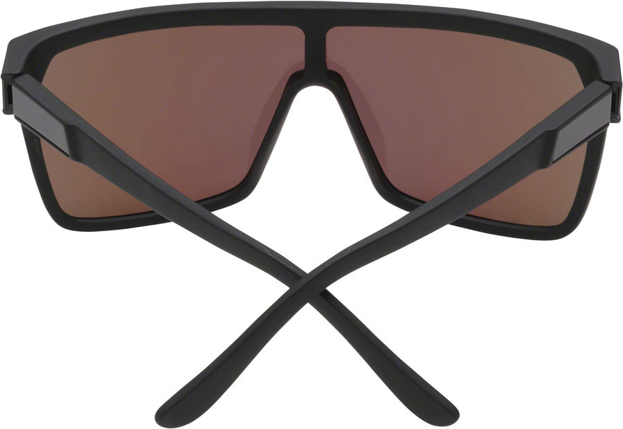 SPY+ FLYNN Sunglasses - Matte Black, Happy Bronze with Green Spectra Mirror Lenses