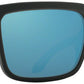 SPY+ HELM Sunglasses - Matte Dark Gray, Happy Gray Green Polarized with Light Blue Spectra Mirror Lenses