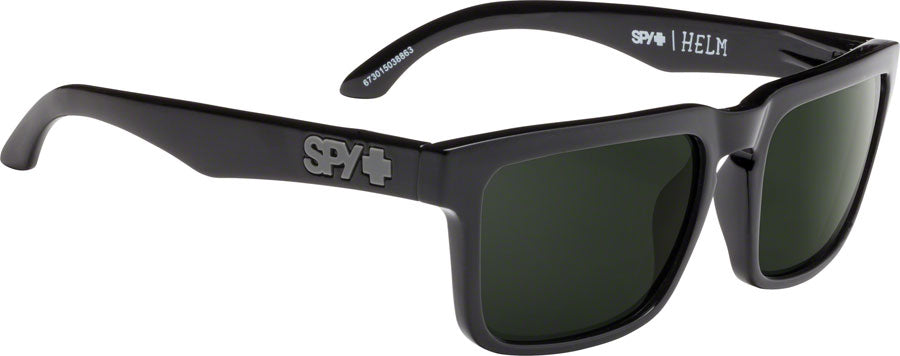 SPY+ HELM Sunglasses - Black, Happy Gray Green Lenses