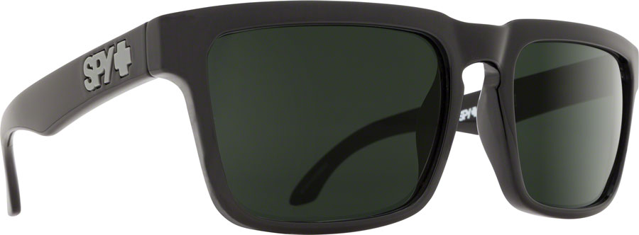 SPY+ HELM Sunglasses - Black, Happy Gray Green Lenses