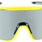Optic Nerve Fixie Max Sunglasses - Black, Yellow Lens Rim, Smoke Lens with Silver Flash