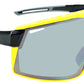 Optic Nerve Fixie Max Sunglasses - Black, Yellow Lens Rim, Smoke Lens with Silver Flash