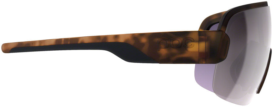 POC Aim Sunglasses - Tortoise Brown, Violet/Silver Mirror Lens