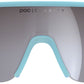 POC Do Half Blade Sunglasses - Basalt Blue, Violet/Silver Mirror Lens