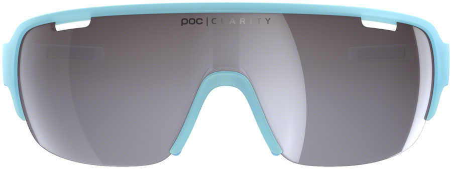 POC Do Half Blade Sunglasses - Basalt Blue, Violet/Silver Mirror Lens