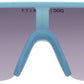 POC Do Half Blade Sunglasses - Basalt Blue, Violet/Silver Mirror Lens