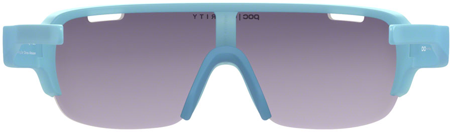 POC Do Half Blade Sunglasses - Basalt Blue, Violet/Silver Mirror Lens