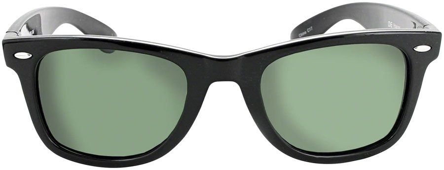 ONE Dylan Polarized Sunglasses: Shiny Black with Polarized Gray Lens