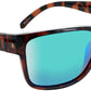 ONE Kingfish Polarized Sunglasses: Shiny Dark Demi with Polarized Smoke Green Mirror Lens
