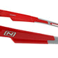 Optic Nerve Fixie Max Sunglasses - Shiny Red, Spanish Flag Rim, Smoke Lens with Silver Mirror