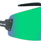 Optic Nerve FixieBLAST Sunglasses -  Shiny Grey, Smoke Lens with Green Mirror