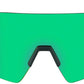 Optic Nerve FixieBLAST Sunglasses -  Shiny Grey, Smoke Lens with Green Mirror