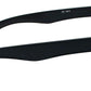 Optic Nerve Rumble Sunglasses - Shiny Black, Polarized Smoke Lens with Red Mirror