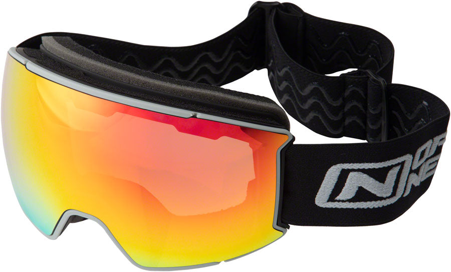 Optic Nerve Wolfcreek Magnetic Goggles - Matte Black, Grey Lens Rim, Red Zaio Mirror Lens