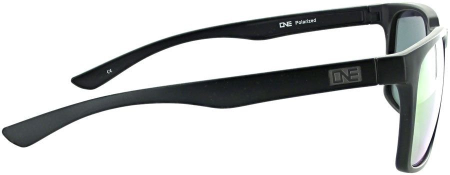 ONE by Optic Nerve Boiler Sunglasses - Matte Black, Polarized Smoke Lens with Red Mirror