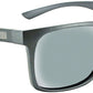 ONE by Optic Nerve Boiler Sunglasses - Shiny Putty Grey, Polarized Smoke Lens with Silver Mirror