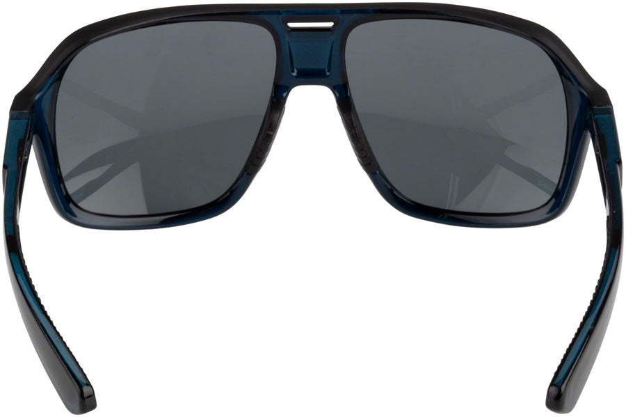 ONE by Optic Nerve Molotov Sunglasses - Crystal Navy with Black, Polarized Smoke with Gold Lens