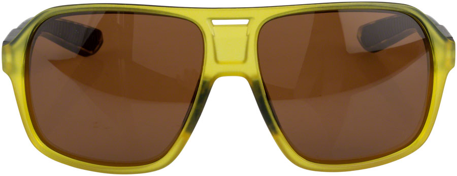 ONE by Optic Nerve Molotov Sunglasses - Tortuga Green with Black, Polarized Brown Lens